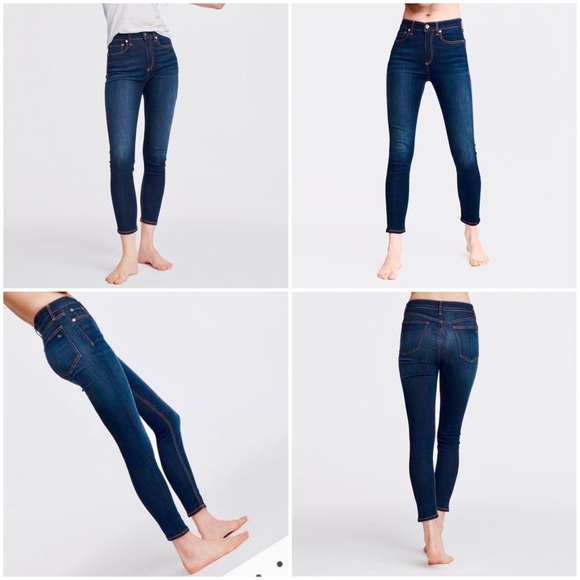 rag & bone High Rise Ankle Skinny Jeans Leggings - Picture 6 of 6